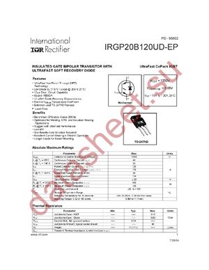 IRGP20B120UD-EP datasheet  